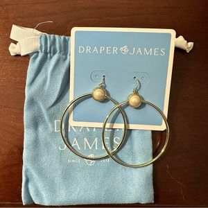 NWT Draper James Earring - Gold & Pearl